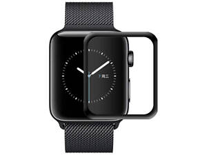 Полимерная пленка 3D (full glue) (тех.пак) для Apple Watch 40mm Черный
