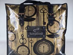 Поліпропіленова сумка господарська з кольоровим малюнком No3 Годинники (1 шт.)