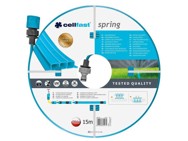 Поливний шланг Cellfast SPRING, зрошувальний перфорований, 15м (19-022) - Фото 1