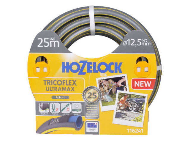 Поливний шланг HoZelock d12,5мм 25м Tricoflex Ultraмax (7057) - Фото 1