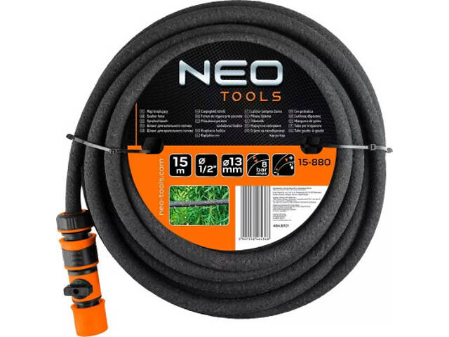 Поливний шланг Neo Tools для крапельного поливу 1/2', 15м, до 8 бар. (15-880) - Фото 6