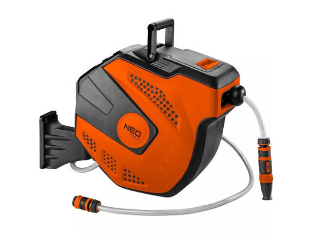 Поливний шланг Neo Tools на автоматичній котушці, 20м+2м, 1/2' (15-891) - Фото 1