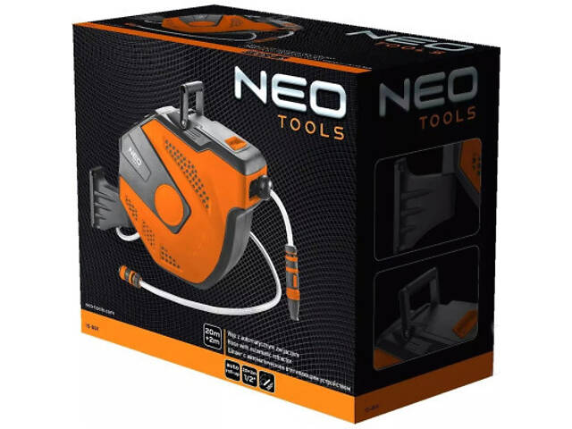 Поливний шланг Neo Tools на автоматичній котушці, 20м+2м, 1/2' (15-891) - Фото 7