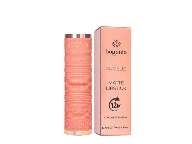Помада для губ матова Bogenia Angelic 12 hours BG701, 003 Бронзова - Фото 3