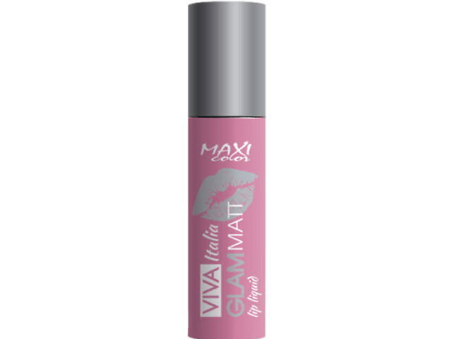 Помада для губ Maxi Color Viva Italia Glam Matt Lip Liquid 02 (4823097114698) - Фото 1
