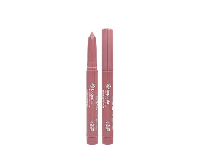 Помада-карандаш для губ водостойкая Bogenia Velvet Waterproof Matte, 006 Stellar Серо-розовая