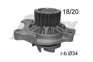 Помпа воды, (18 зуб.) 2.5TDI 20z 96-05