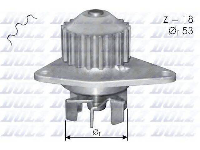 Насос водяной DOLZ C114 на PEUGEOT 306 Наклонная задняя часть (7A, 7C, N3, N5)