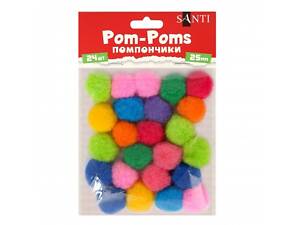 Помпони Santi 954669 25 мм 24 шт/уп