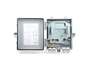 PON — box універсальний 24-канальний без планки встановлення адаптерів. У комплекті, термоусадка, ключі, стяжки,