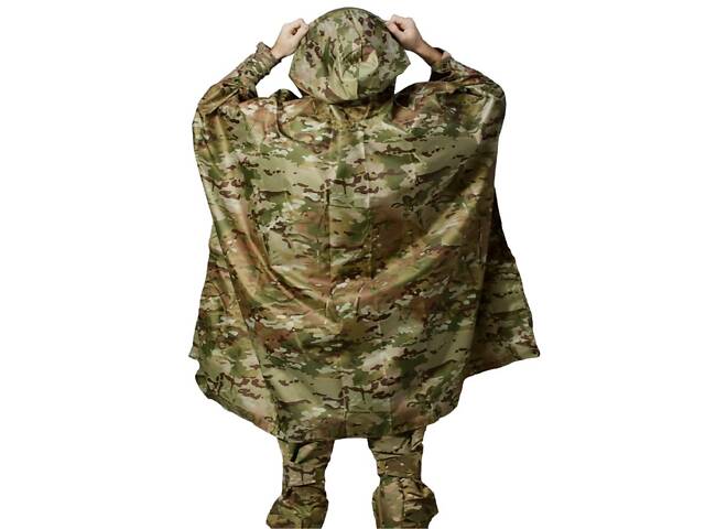 Пончо тактическое военное Ranger RA-8916 210х140 см мультикам - Фото 2