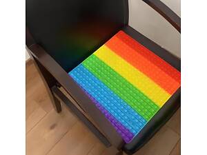Поп ит Разноцветный квадрат RESTEQ 40*40 см. Pop it квадрат многоцветный. Игрушка антистресс Поп-ит. Raibow Square Pop I