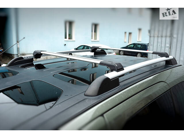 Поперечен на рейлинги под ключ Skybar V1 (2 шт) Серый для Peugeot Partner Tepee 2008-2018 гг - Фото 1