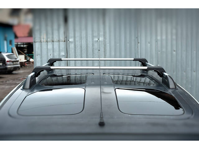 Поперечен на рейлинги под ключ Skybar V1 (2 шт) Серый для Peugeot Partner Tepee 2008-2018 гг - Фото 5