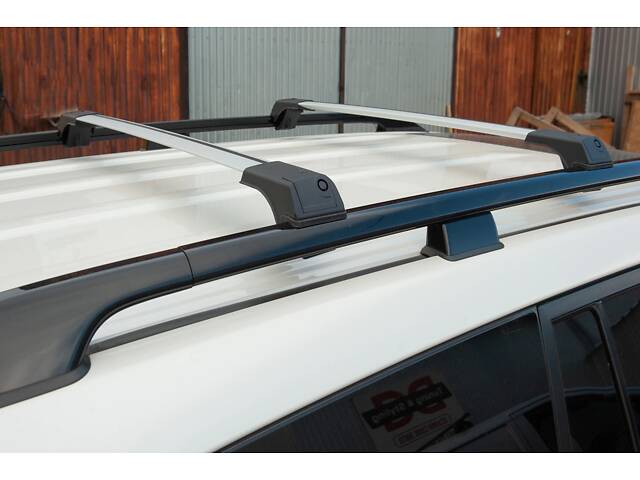 Поперечены на рейлинги без ключа Flybar V1 (2 шт) Серый для BMW X5 E-53 1999-2006 гг - Фото 9