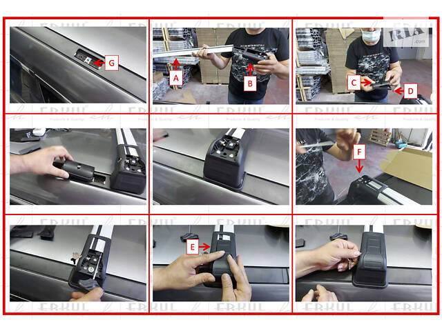 Поперечены в штатные места под ключ Wingbar V3 (2 шт) черные для Nissan X-trail T32/Rogue 2014-2021 гг - Фото 4