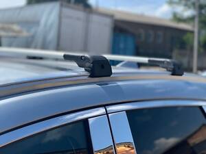 Поперечный багажник на интегрированые рейлинги WingBar (2 шт) Черный для Range Rover Sport 2014-2022 гг