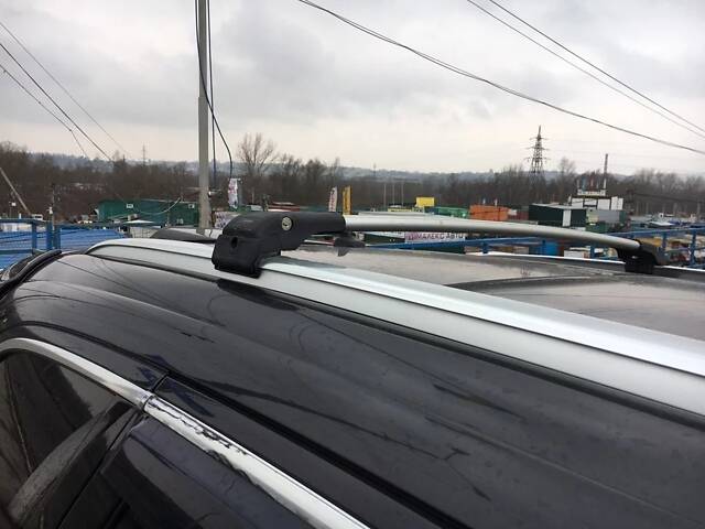Поперечный багажник на интегрированые рейлинги WingBar (2 шт) Серый для Range Rover III L322 2002-2012 гг - Фото 6