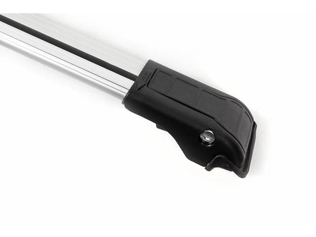 Поперечный багажник на обычные рейлинги WingBar V1 (с ключем) Серые для BMW X6 E-71 2008-2014 гг - Фото 7