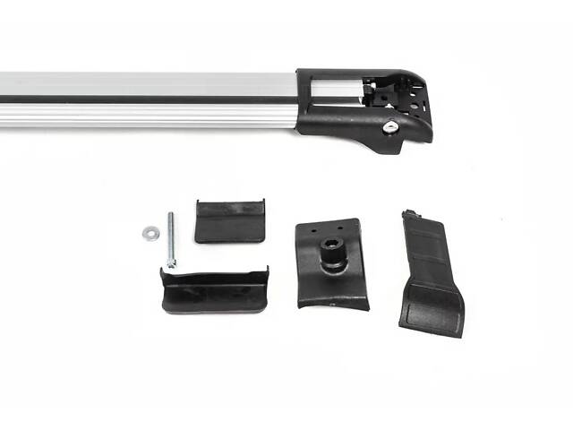 Поперечный багажник на обычные рейлинги WingBar V1 (с ключем) Серые для BMW X6 E-71 2008-2014 гг - Фото 10