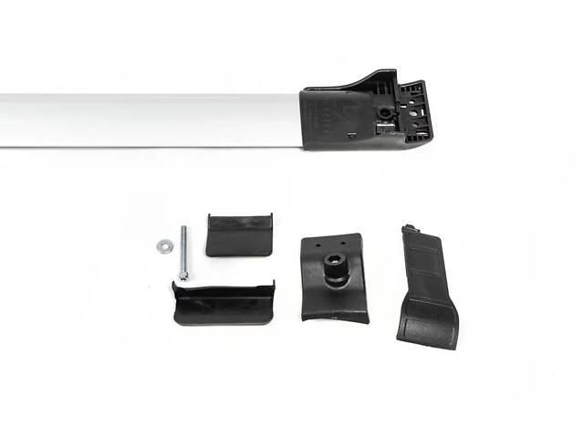 Поперечный багажник на обычные рейлинги WingBar V1 (с ключем) Серые для BMW X6 E-71 2008-2014 гг - Фото 11