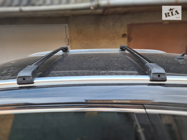 Поперечный багажник WingBar V2 (2 шт, алюминий) Черный цвет для Ауди Q7 2005-2015 гг - Фото 2
