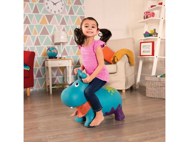 Попрыгун Battat Баттатострибун - Гіпопотам-Там-Там, S2 (с насосом) (BX2127Z) - Фото 4