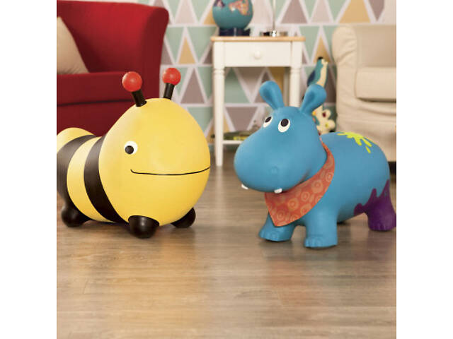 Попрыгун Battat Баттатострибун - Гіпопотам-Там-Там, S2 (с насосом) (BX2127Z) - Фото 5