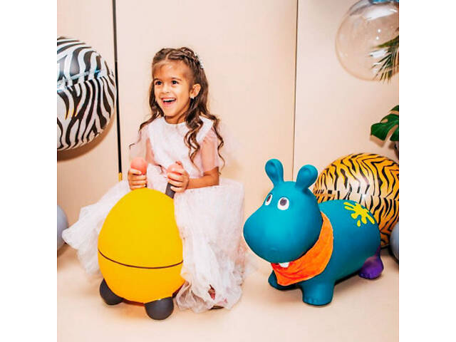 Попрыгун Battat Баттатострибун - Гіпопотам-Там-Там, S2 (с насосом) (BX2127Z) - Фото 6