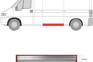 Порог FIAT DUCATO (230_) / PEUGEOT BOXER (244) / CITROEN JUMPER (244) 1994-2006 г.