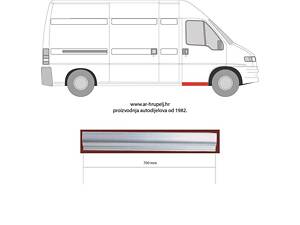 Порог FIAT DUCATO (230_) / PEUGEOT BOXER (244) / CITROEN JUMPER (244) 1994-2006 г.