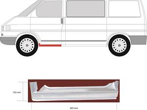 Порог VW TRANSPORTER T4 (70E, 70L 1990-2004 г.