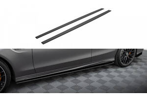 Пороги Mercedes C-class W205 2019-2021 (MEC205F63CNC-SD1B)