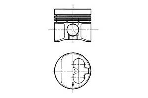 Поршень для моделей: AUDI (80, 80), SEAT (CORDOBA,TOLEDO,IBIZA), VOLKSWAGEN (PASSAT,PASSAT,TRANSPORTER,GOLF,GOLF,TRANS