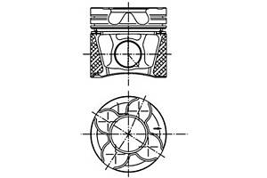 Поршень для моделей: AUDI (A8, A6,A6,ALLROAD,A4,A4,A4), SKODA (SUPERB), VOLKSWAGEN (PASSAT,PASSAT)