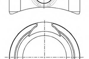 Поршень для моделей:FIAT (CINQUECENTO,PANDA,PUNTO,PUNTO,SEICENTO,PANDA,SEICENTO,PANDA), LANCIA (Y10,Y)