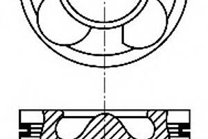 Поршень для моделей: OPEL (OMEGA, VECTRA,VECTRA,VECTRA,ASTRA,ASTRA,OMEGA,ASTRA), VAUXHALL (OMEGA,OMEGA,VECTRA,VECTRA,V