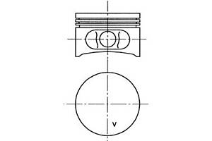 Поршень для моделей: RENAULT (TWINGO, KANGOO,CLIO,KANGOO,TWINGO,CLIO)