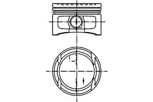 Поршень для моделей: SEAT (IBIZA, CORDOBA), SKODA (FABIA,FABIA,FABIA,FABIA,ROOMSTER), VOLKSWAGEN (POLO)