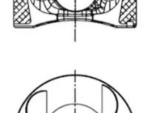 Поршень, 83.51mm +0,5 (4-6 cyl) OM642 3.0CDI