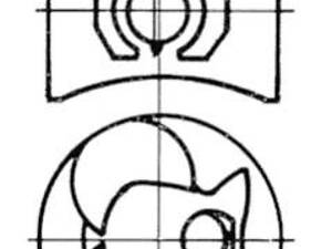 Поршень, 90.9mm STD OM616/617 2.4/3.0D