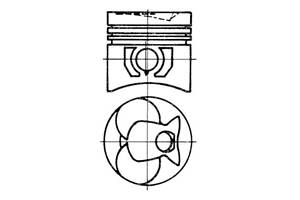 Поршень, 90.9mm STD OM616/617 2.4/3.0D