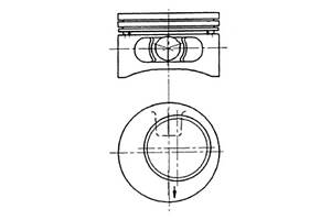 Поршень, комплект DAEWOO/OPEL 2,0 -98