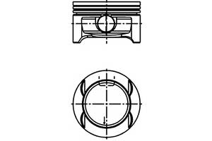 Поршень, комплект OPEL Astra G,H,Corsa С 1,4 04-