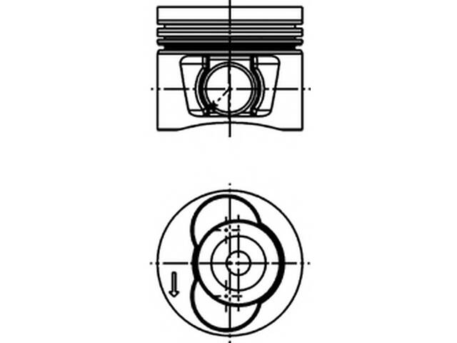 Поршень, комплект VW LT 28-35-46,Crafter 2,5TDI