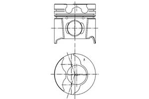 Поршень 0.5мм, 1.9 dCi/dTi 00-