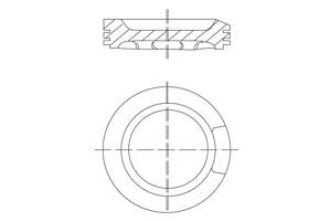 Поршень AUDI A3 (8L1) / AUDI TT (8N9) / VW BORA (1J2) / VW GOLF (1J5) 1993-2013 г.