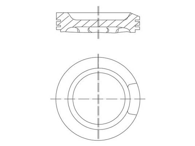 Поршень AUDI A3 (8L1) / AUDI TT (8N9) / VW BORA (1J2) / VW GOLF (1J5) 1993-2013 г.