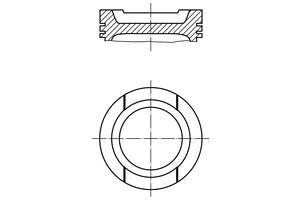 Поршень AUDI A3 (8P7) / VW GOLF (1K1) / VW BORA (1J6) / VW JETTA (1K2) 1994-2016 г.