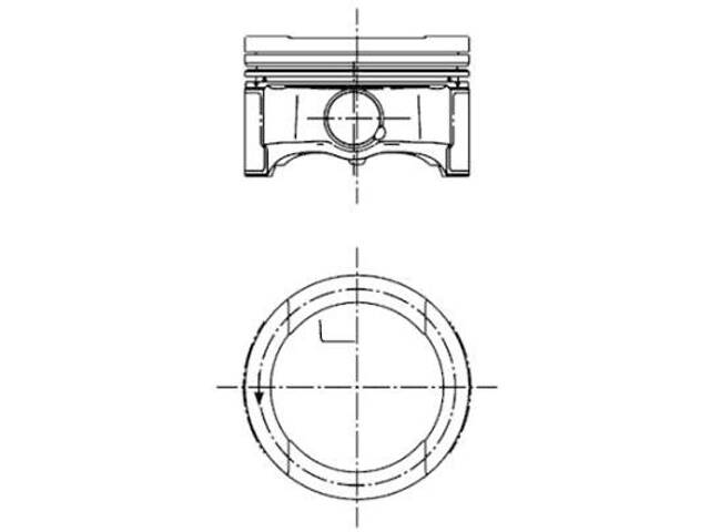 Поршень AUDI A3 (8P7) / VW GOLF (1K1) / VW BORA (1J6) / VW JETTA (1K2) 1994-2016 г.